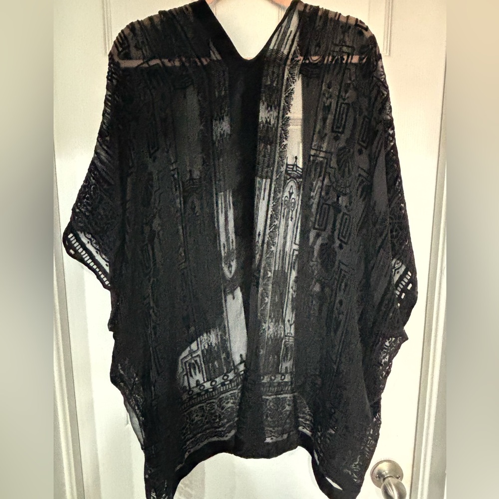 Black velvet cover up